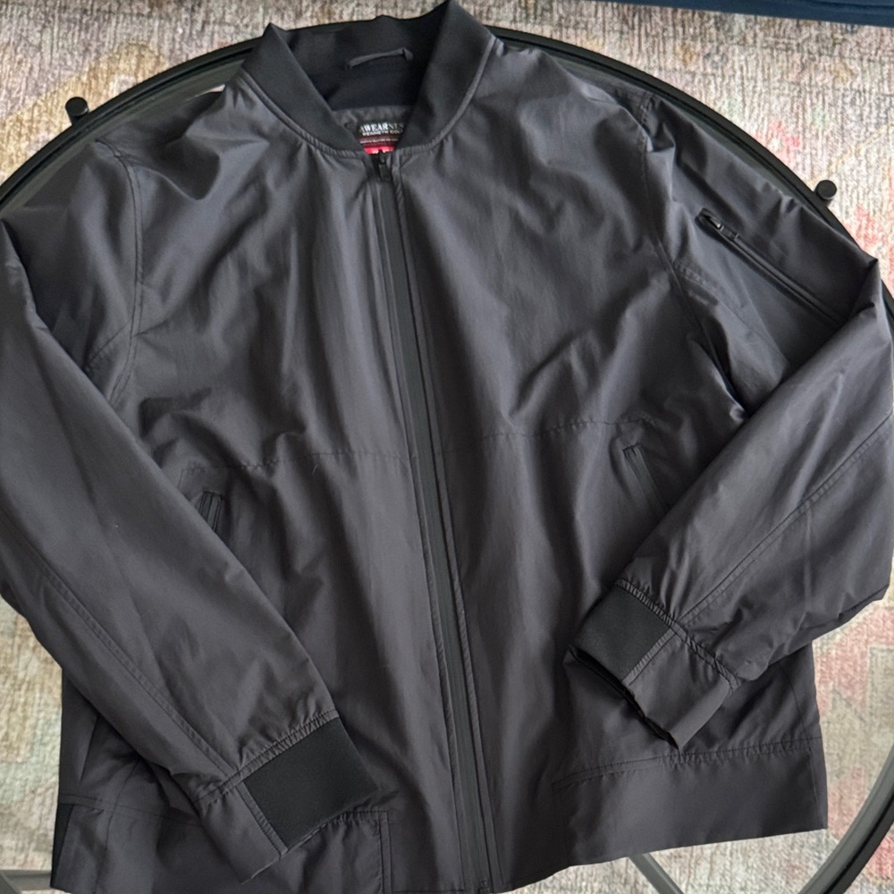 Men's Black Bomber Jacket Size XL